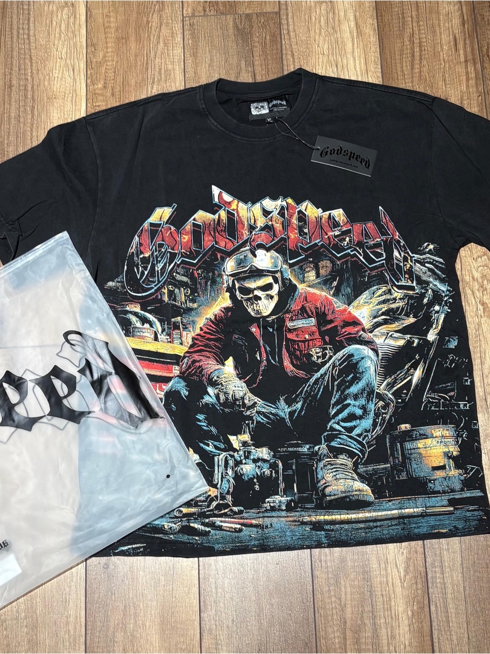 Godspeed Black Skull Graphic Short Sleeve Tee Shirt Brand New Mens XL
